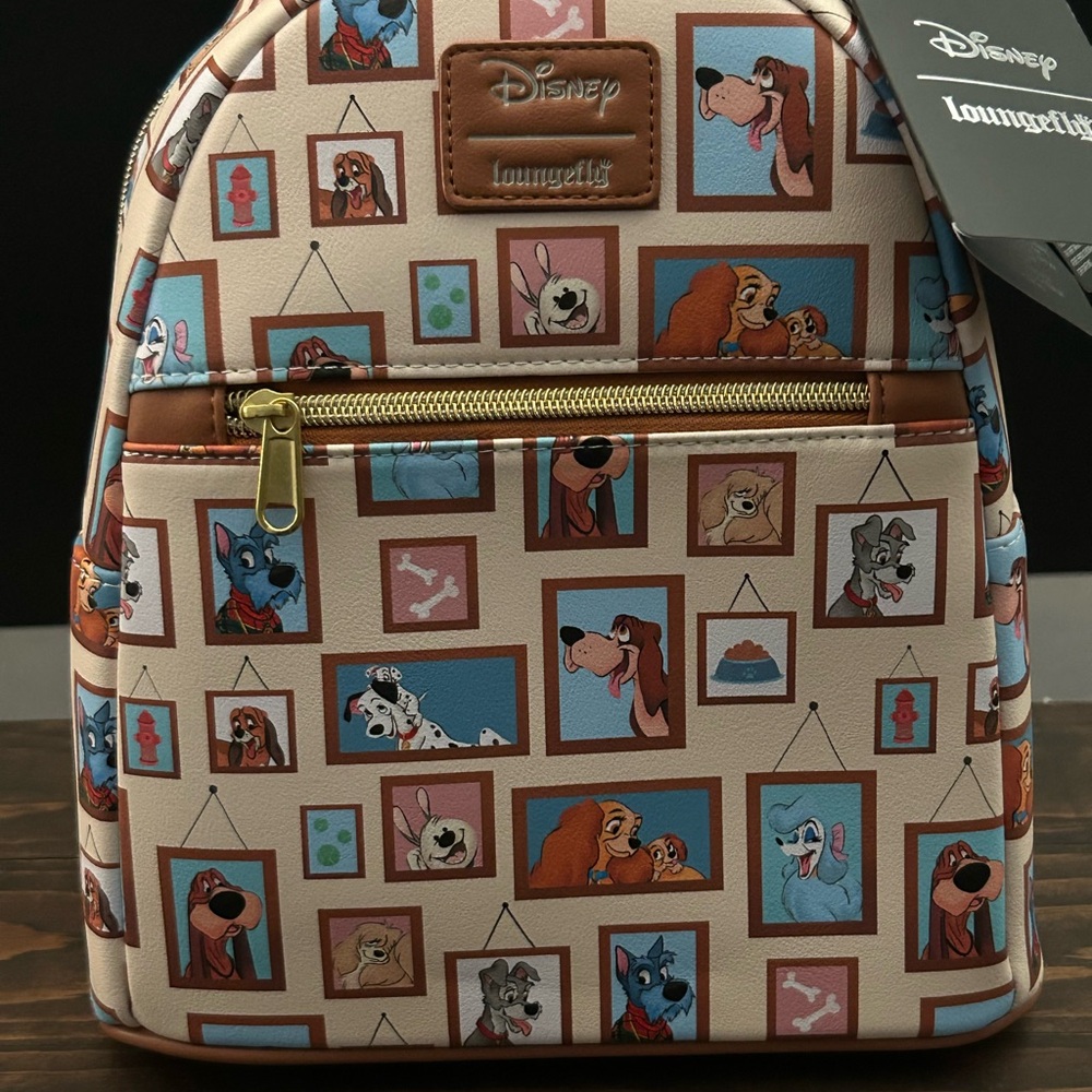 Loungefly Disney Dog’s Gallery mini backpack and mini wallet - Picture 2 of 8